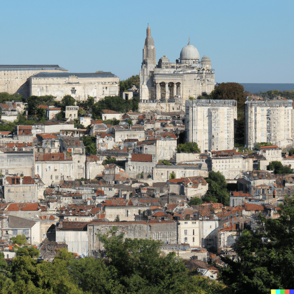 DALL·E 2024 01 30 14.05.32 peux tu me faire un image de la ville de Angouleme